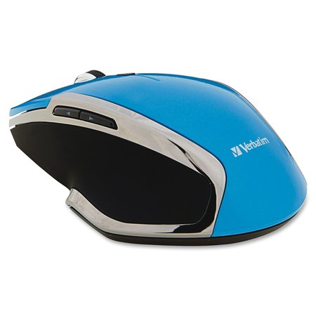 VERBATIM Wireless Notebook 6-Button Deluxe Blue LED Mouse (Blue) 99016